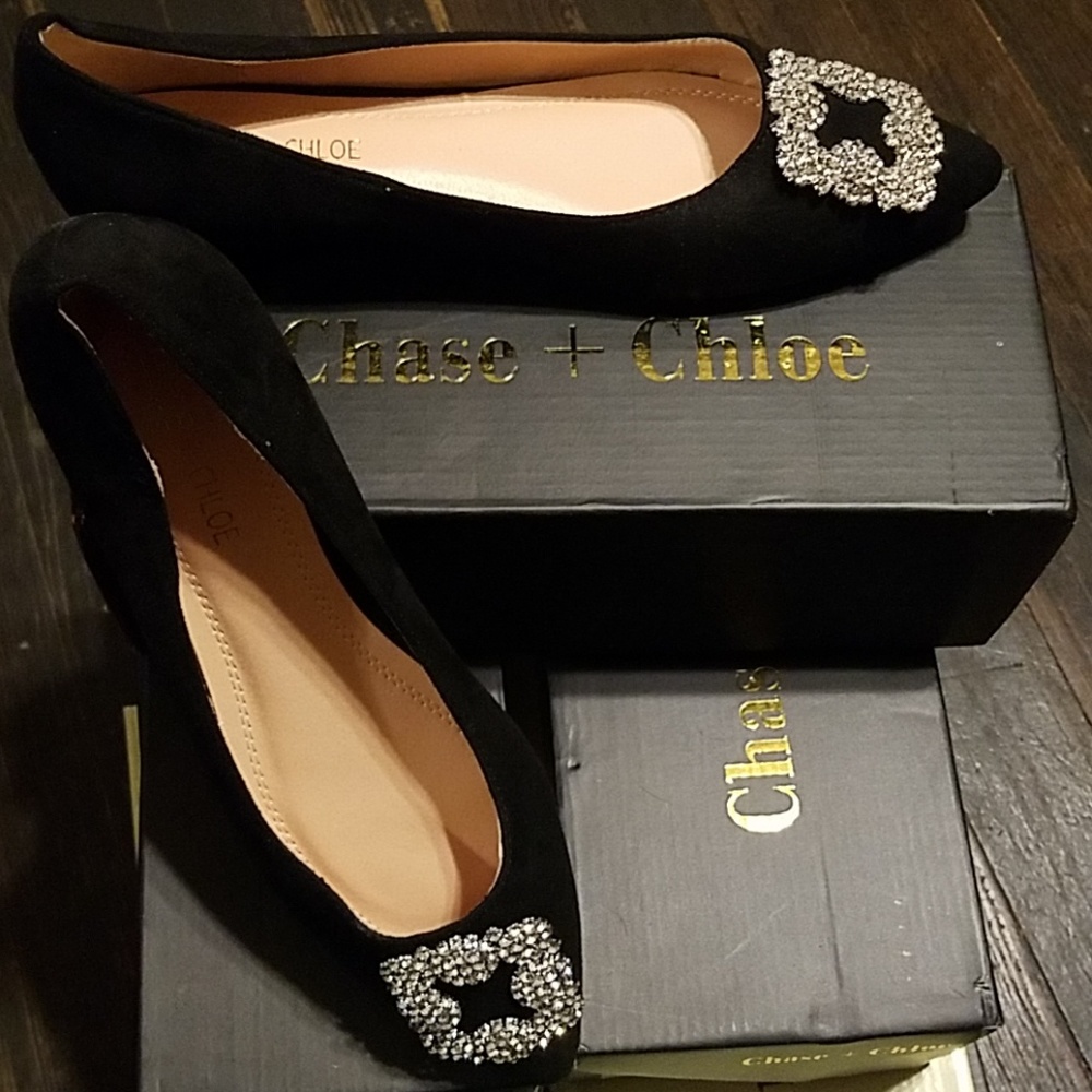 Never worn!! Beautiful flats in box!